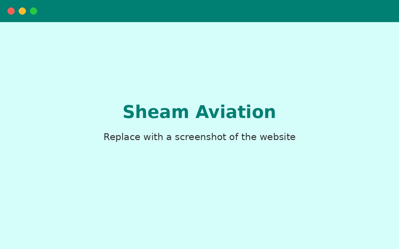 Sheam Aviation Services website screenshot